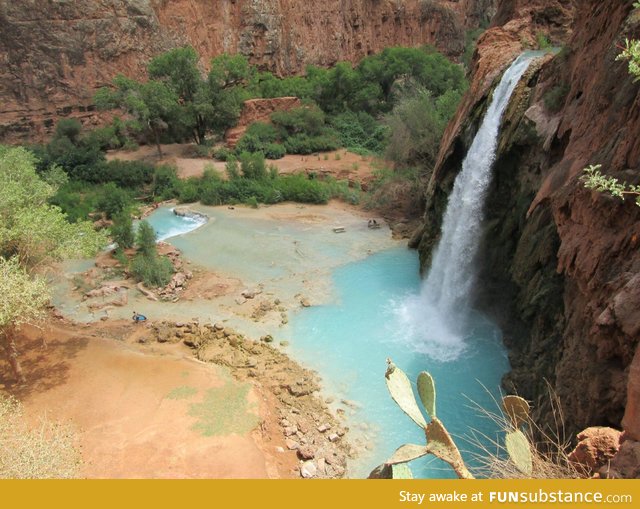 Hiked ten miles into the Grand Canyon for this