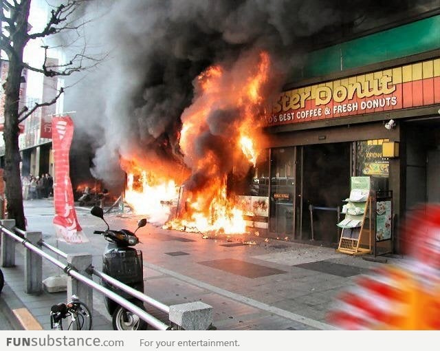 Local KFC caught fire... when you see it