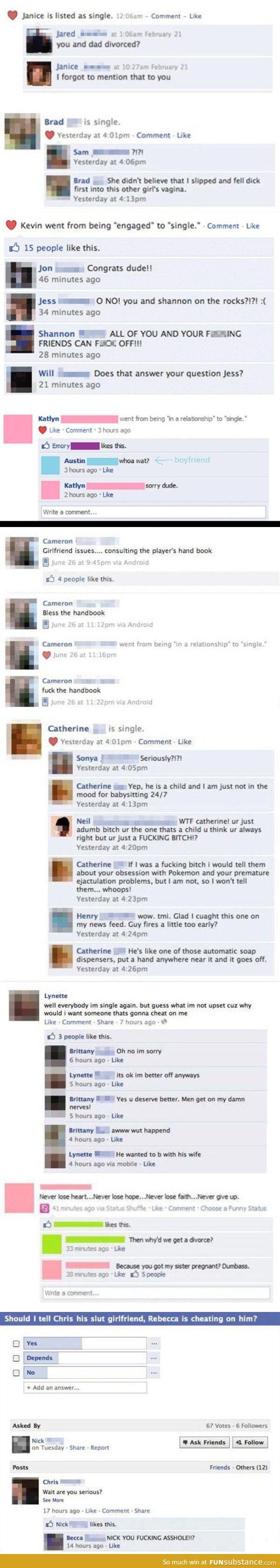 Best of FB break-ups