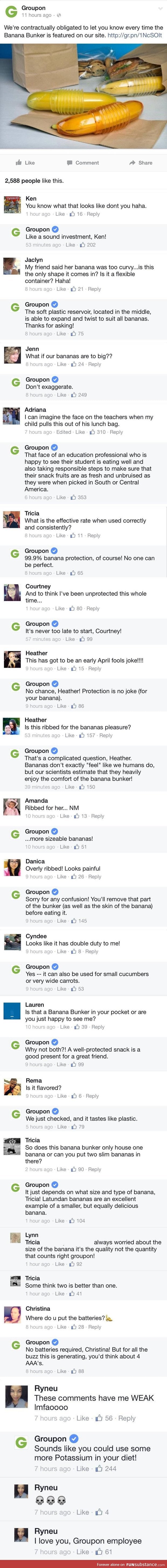 The groupon banana bunker