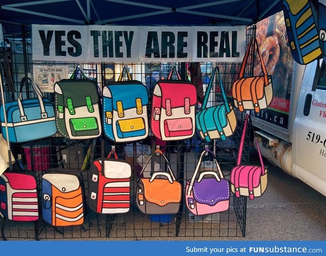 These backpacks look like cartoons