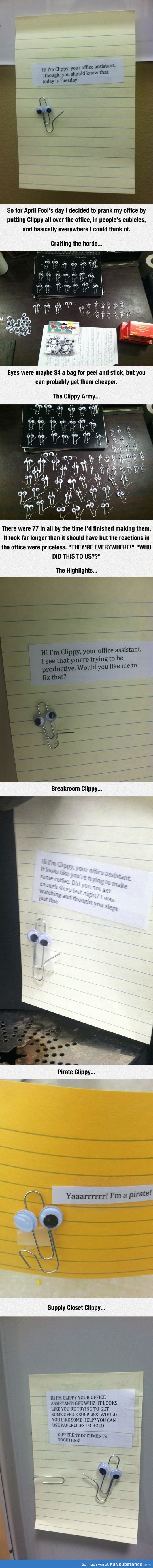 Clippy April Fools Prank