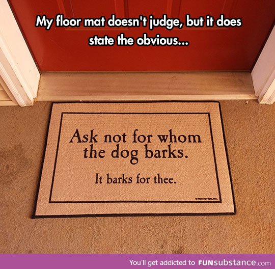 Clever door mat