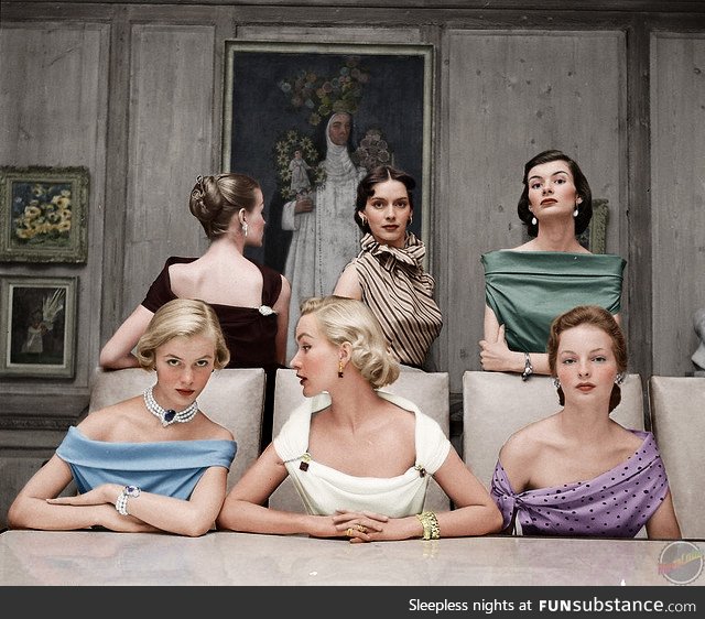 Plunging Necklines in 1950s