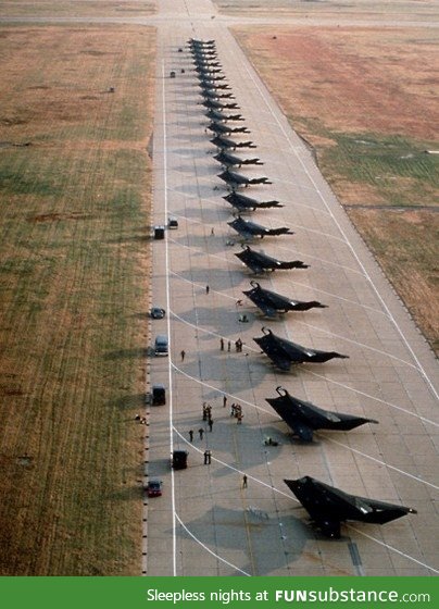 Twenty-two nighthawks. Total cost: $2,446,400,000