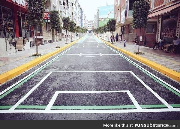 Children's street in Istanbul, no car is allowed