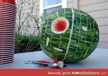 Death Star watermelon