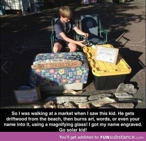 This kid is going places