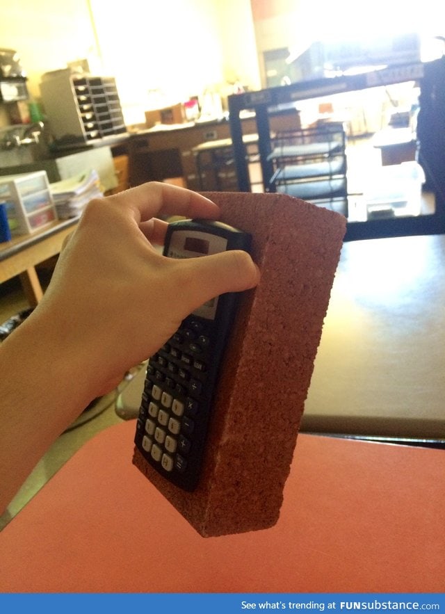 Teacher glues her calculators to bricks so they can't be stolen