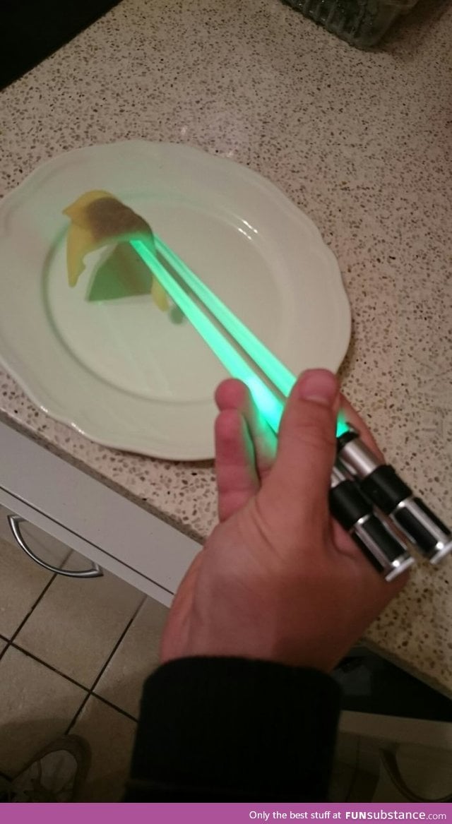 Light up lightsaber chopsticks