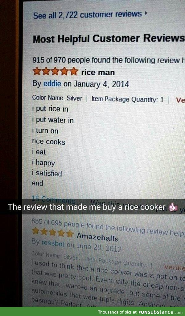 Rice cooker review