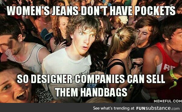 She women jeans don't have pockets