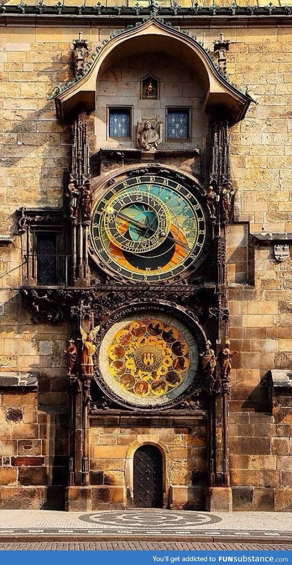 600 year old astronomical clock in Prague