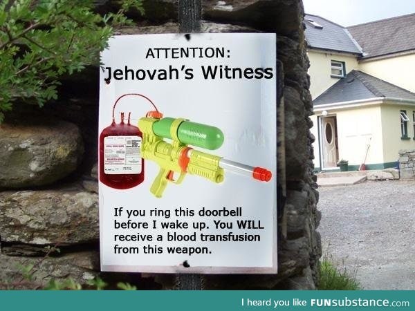 Jehovah's witness's are the devil