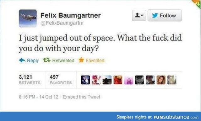 Go back to space felix