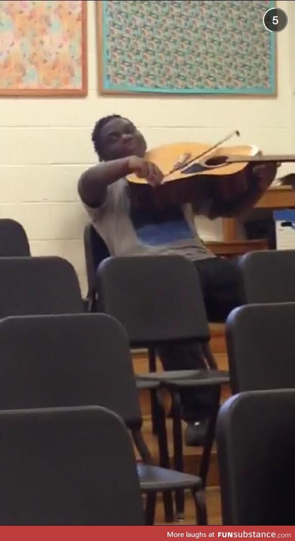 When you high af in music class