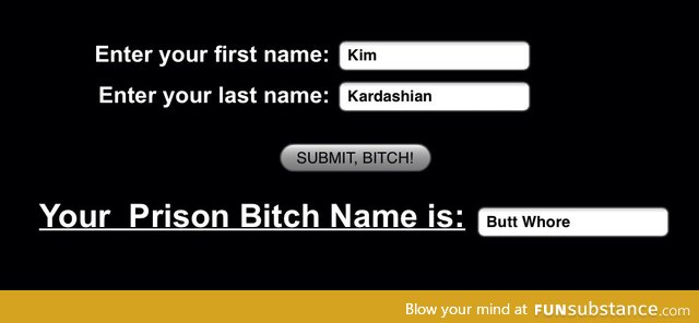 Prison B*tch Names