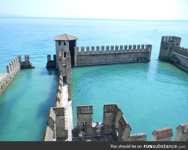 The Sinking Castle of Lake Garda, Italy