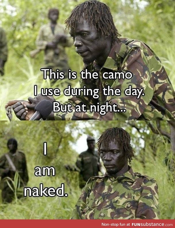 But at night... I am naked