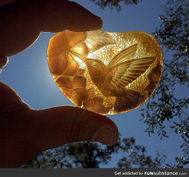 Carved seashell