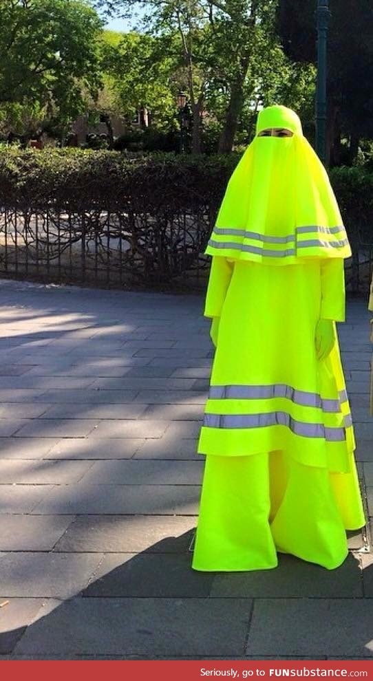 Night time safety burka