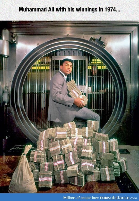 Muhammad ali and his winnings