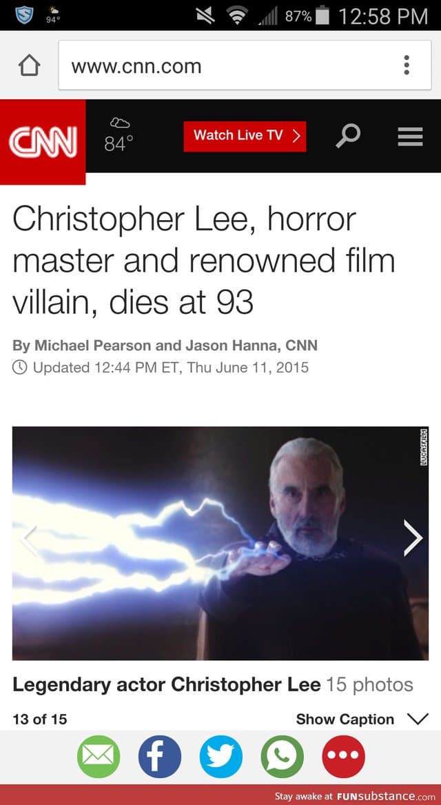 RIP Sir Christopher Lee