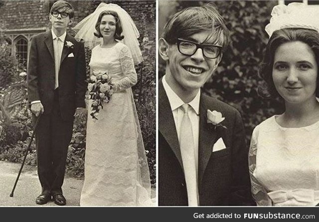 Hawking before he became paralyzed