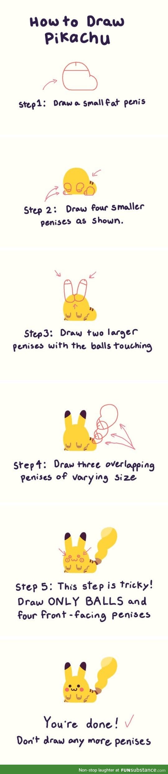 How to draw Pikachu