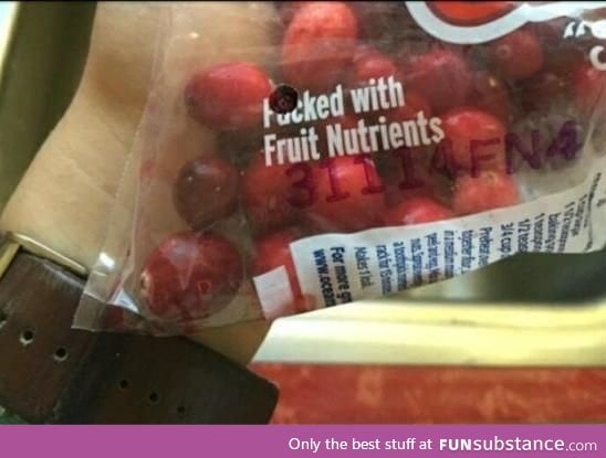 Those poor cranberries