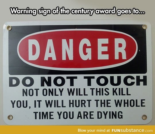 Danger, do not touch