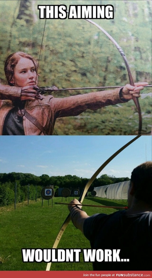 That's how her aiming would look from another perspective