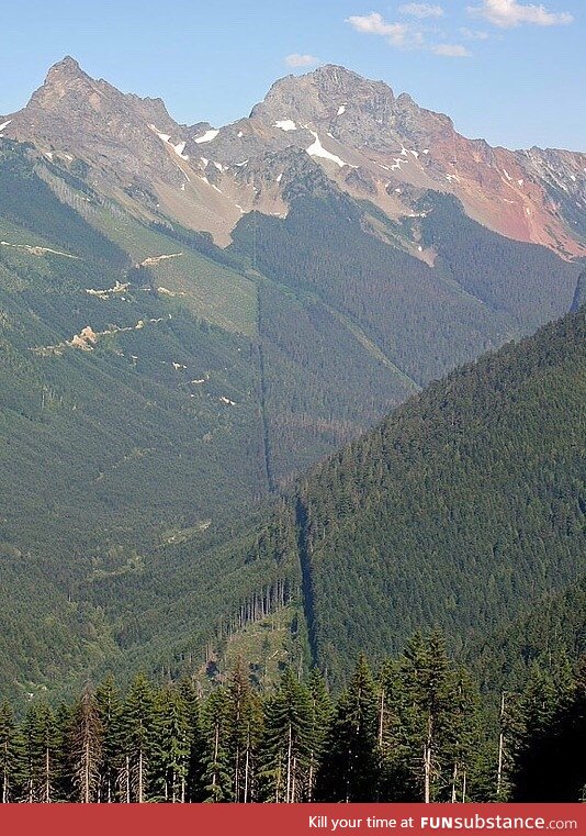 The border of the United States and Canada