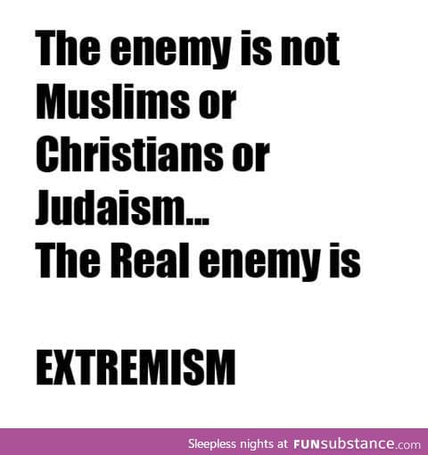 Religious extremists aren't religious