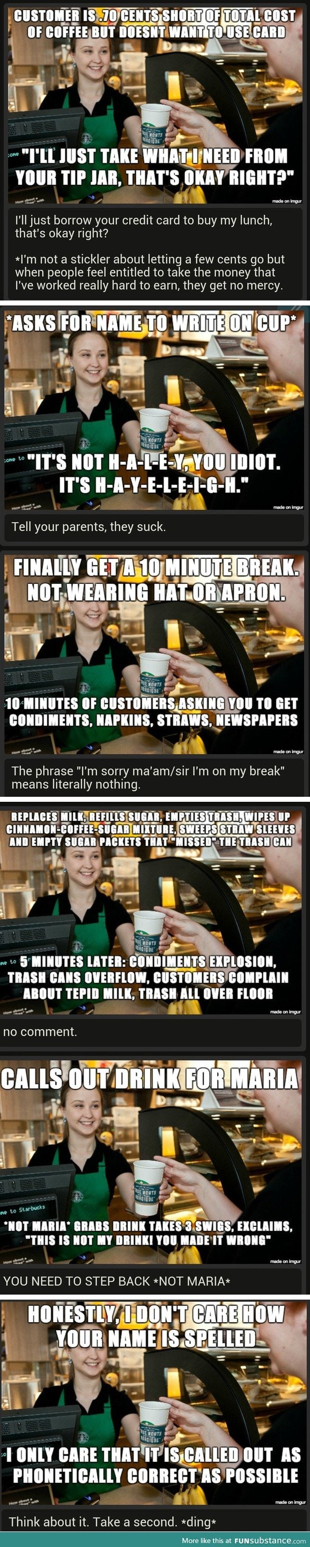 Fenns job comps- starbucks barista