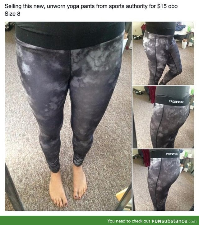 Selling unworn yoga pants