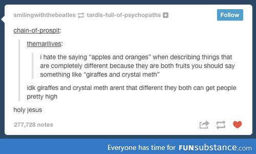 giraffes & crystal meth