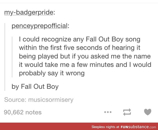 FOB fans understand