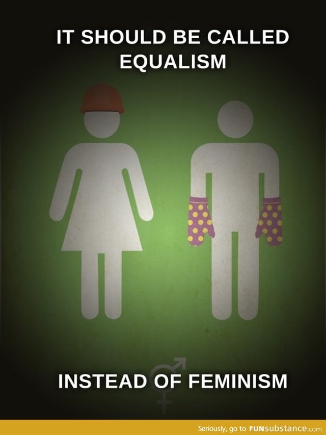 Why not rename feminism to equalism?