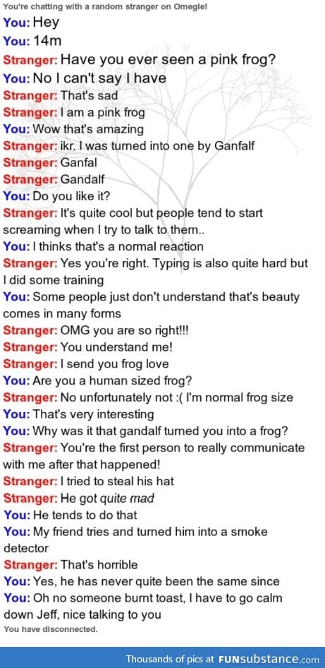 My convo on omegle