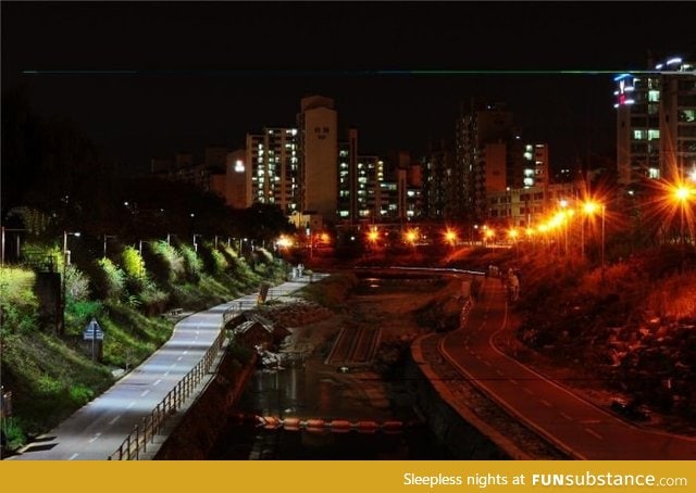 Old street lamps being replaced with LEDs