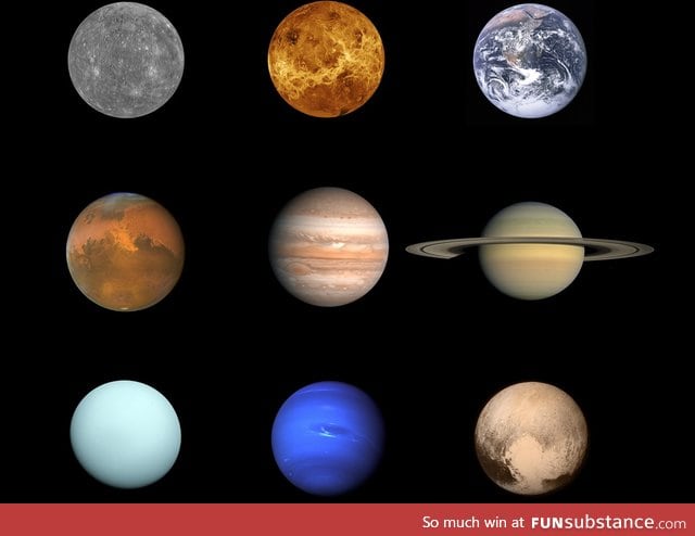 Solar System family portrait