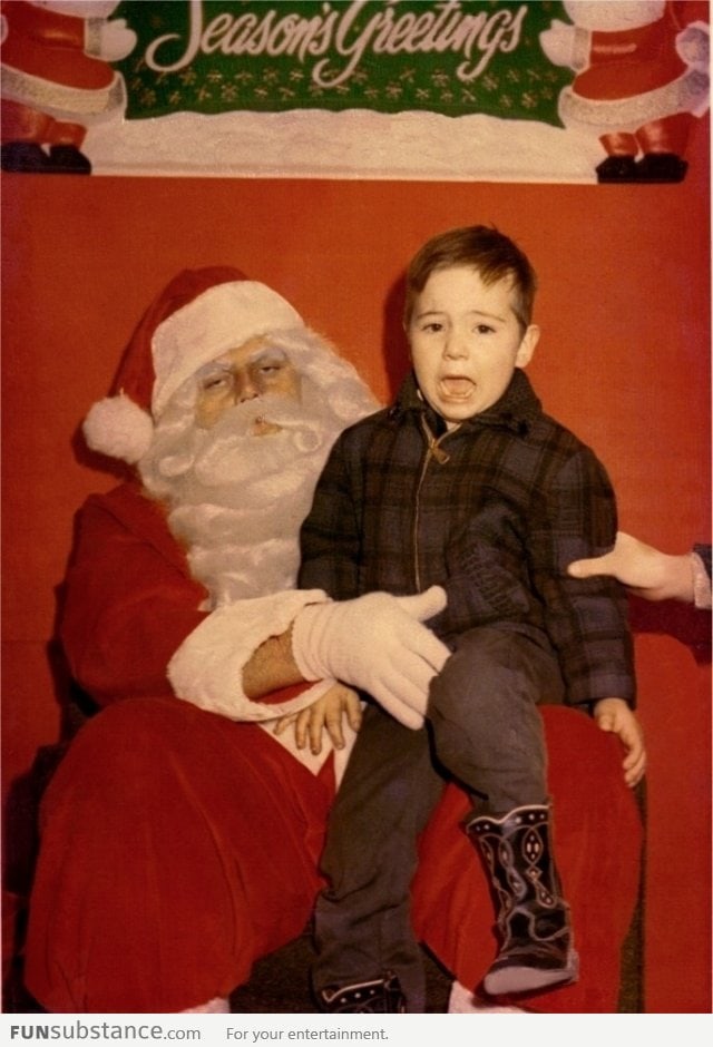 One of my favorite creepy Santa shots