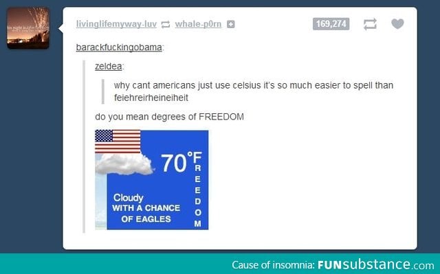 Tomorrow's forecast, 'Murica