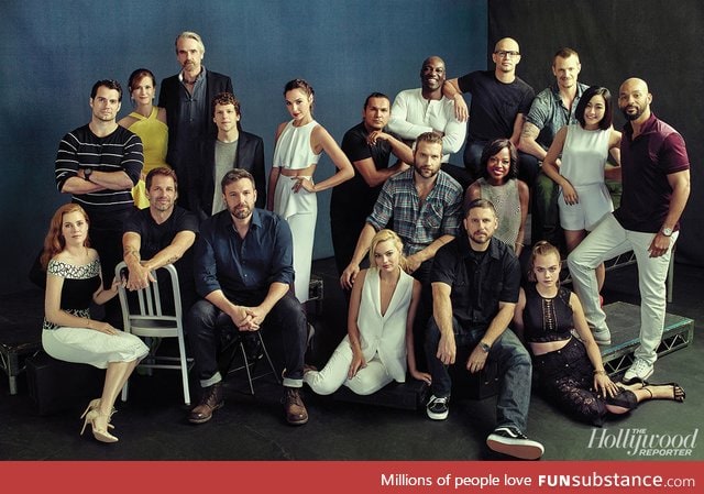 The cast of "Batman v Superman" & "Suicide Squad"