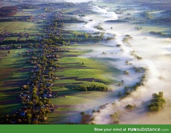 Fog from an elevated viewpoint