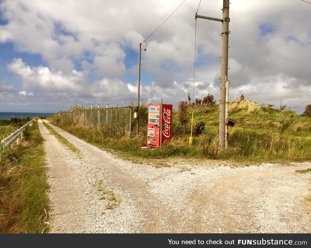 This vending machine in the middle of nowhere Okinawa, Japan