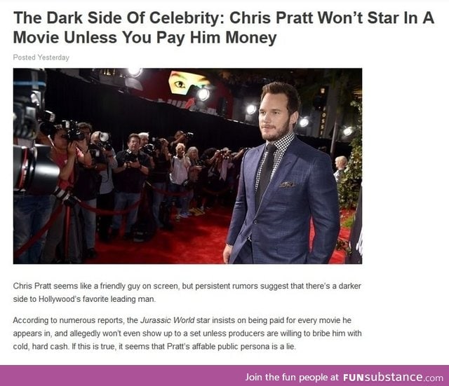 Chris pratt scandal