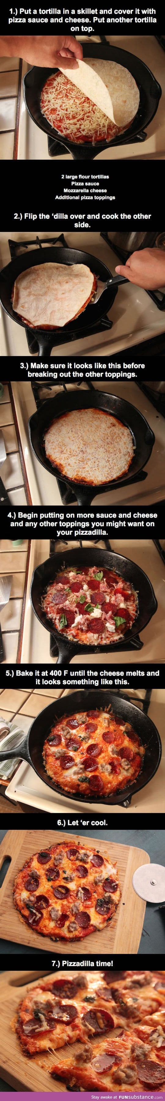 The pizadilla recipe