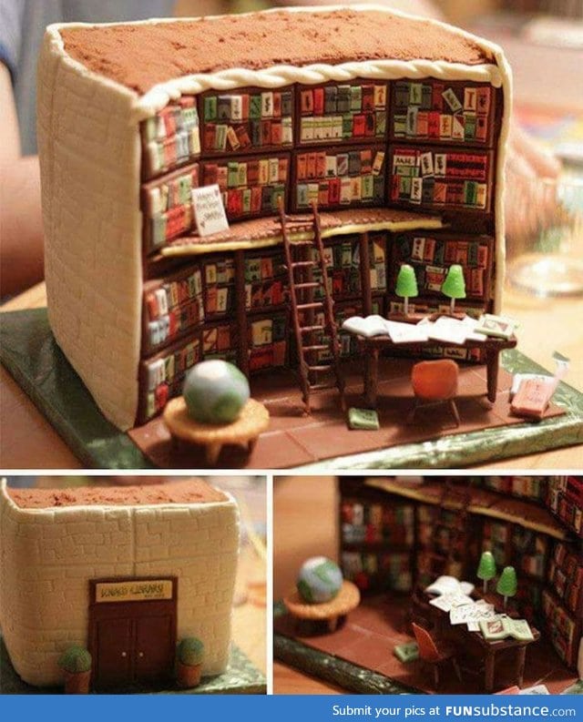 Awesome cake for book lovers